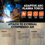 ROSSI 60A Plasma Cutter, Non-Touch Pilot ARC for Easy Cuts of Painted or Rusty Metals, DC Inverter Cutting Machine - Image 6