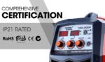 ROSSI 300 Amp MIG Stick Welder, Portable DC Gas Gasless Inverter Welding Machine, 15A Plug - Image 6