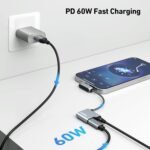 BENFEI USB C to Audio Jack Adapter with 60W Fast Charging - Image 3