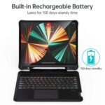 CHOETECH BH-017 Bluetooth Keyboard with Touchpad and Backlight for iPad Pro 10.9 " (Black) - Image 4