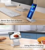 CHOETECH MIX00117SL Magasafe Fast Wireless Charger Stand Holder For iPhone 13/12 (H047+T517) - Image 4