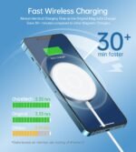 CHOETECH MIX00117SL Magasafe Fast Wireless Charger Stand Holder For iPhone 13/12 (H047+T517) - Image 5