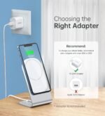 CHOETECH MIX00117SL Magasafe Fast Wireless Charger Stand Holder For iPhone 13/12 (H047+T517) - Image 6