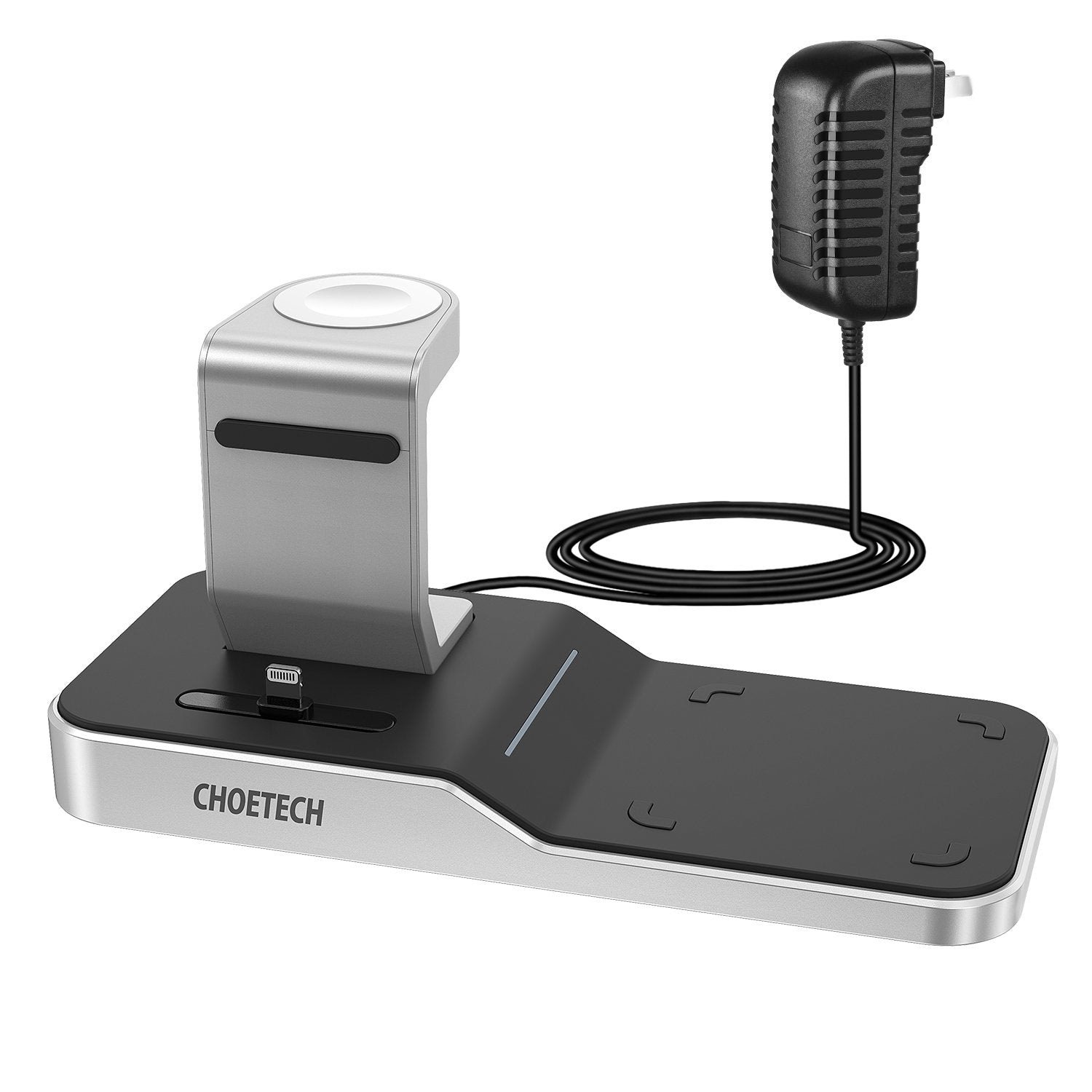 V28-ELECHOT316_elechot316-1_1 CHOETECH T316 4-in-1 Wireless Charging Station for iPhone/Apple Watch/iPod and all Qi Wireless Cell phones - Image 1