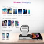 CHOETECH T316 4-in-1 Wireless Charging Station for iPhone/Apple Watch/iPod and all Qi Wireless Cell phones - Image 5