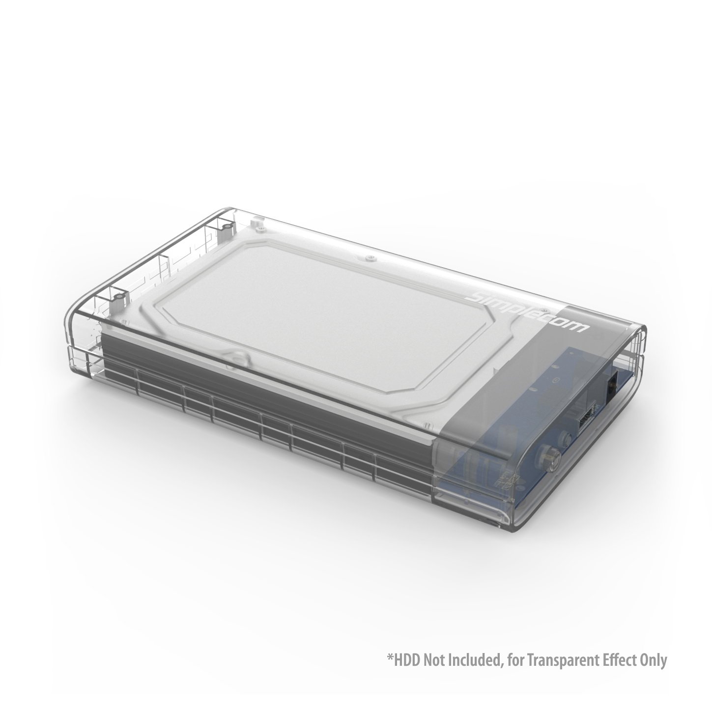 V28-SE301-CL-01_11 Simplecom SE301 3.5" SATA to USB 3.0 Hard Drive Docking Enclosure Clear - Image 1