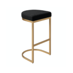 Interior Ave - Royale Black Boucle Kitchen Bar Stool - Image 3