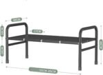 Extendable Storage Rack Under Sink Shelf  Kitchen Organizer black - Image 2