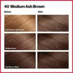 Revlon ColorSilk Beautiful 3D Permanent Hair Colour Keratin - 40 Medium Ash Brown - Image 7