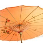 12x PARASOL UMBRELLA Chinese Japanese Bamboo Flower Pattern 80cm Large BULK - Orange - Image 5