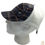 Plaid Supre Trapper Ushanka Hat Sherpa Lined Winter Ear Flap Cap - Grey/Black - L/XL - Image 3