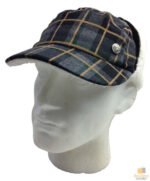 Plaid Supre Trapper Ushanka Hat Sherpa Lined Winter Ear Flap Cap - Grey/Black - S/M