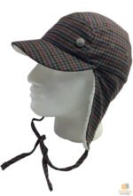Plaid Supre Trapper Ushanka Hat Sherpa Lined Winter Ear Flap Cap - Army Green - L/XL - Image 3