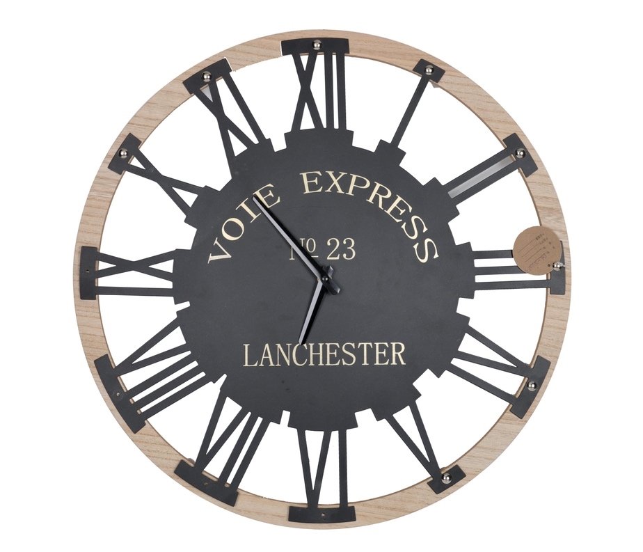V637-ACC31495-202508251925-00 Roman Numeral Round Wall Clock 50cm - Image 1