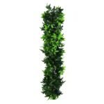 Artificial Extendable Hanging Bright Green Ivy Bush with Purple Flowers 55cm UV Resistant - Image 2