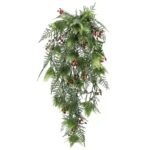Artificial Hanging Christmas Myrtle and Flowering Holly UV Resistant 78cm - Image 5
