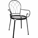 Set 2 Outdoor Modern Chair w Arms 90cm