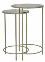 Set 2 Sally Glass Side Table 65cm - Image 2