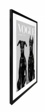 Luxury Dog Artwork Framed W Glass Front 80x120cm - Image 3