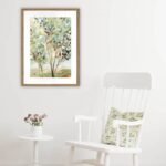 Summer Tree Artwork Framed W Glass Front 60x80cm - Image 4