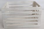 Wood Crates White Wash 40x22cm