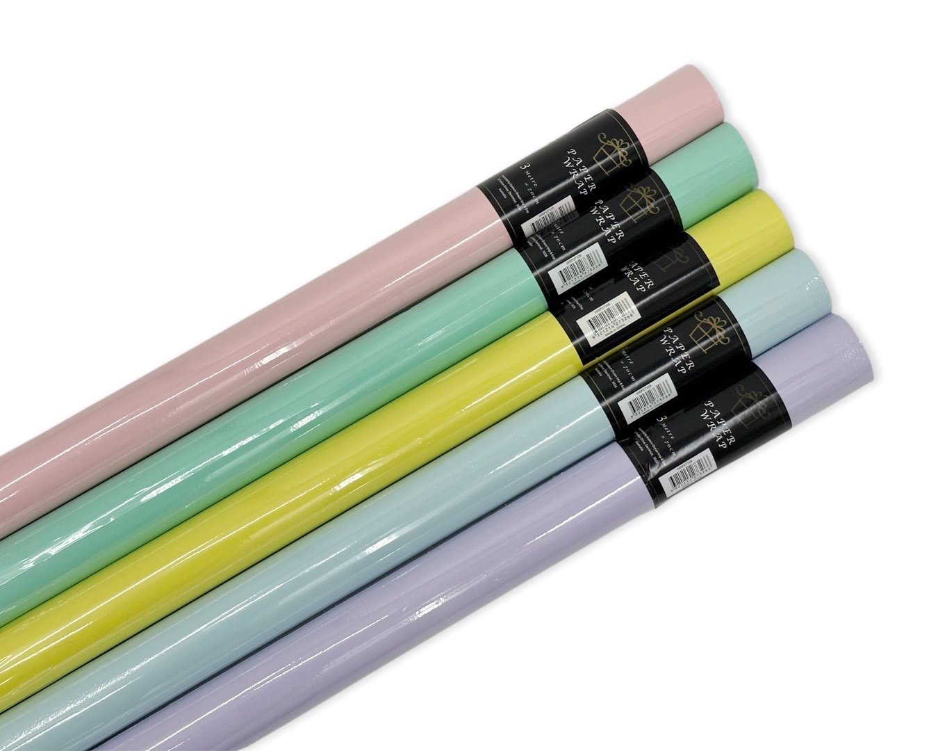 V637-WRP27326-202508260845-00 bulk 50 Pastel Colour Gift Wrap 70cmx3m 38cm Core Assort Cols 60gsm - Image 1