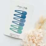 Essential Snap Hair clips - Blue - 12 Pieces - Image 3