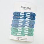 Essential Snap Hair clips - Blue - 12 Pieces - Image 5