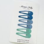 Essential Snap Hair clips - Blue - 12 Pieces - Image 6