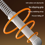 Black Heavy Cordless Battle Rope - Portable Weighted Fitness Rope for Home Gym Strength & Cardio Training - Image 3