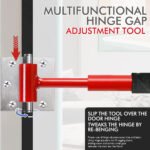 Heavy-Duty 4-in-1 Door Hinge Adjustment Tool - Wrench for Aligning & Lifting Sagging Doors - Image 3