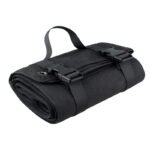 Black Tactical Roll-Up Shooting Mat - Lightweight Waterproof Ground Pad for Outdoor Camping & Hiking