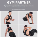 Black Gym Partner Weighted Vest - Adjustable & Reflective for Running, Training & Strength Building(10KG) - Image 4