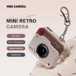 Green Retro Mini Digital Camera Keychain - 48MP Portable Pocket Camcorder with 1080p HD Video - Image 2