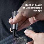 Blue 2-in-1 Emergency Car Escape Tool - Spring-Loaded Window Breaker & Seatbelt Cutter - Image 3