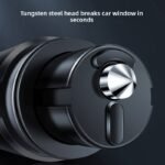 Blue 2-in-1 Emergency Car Escape Tool - Spring-Loaded Window Breaker & Seatbelt Cutter - Image 4