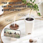 Multi-Purpose Anti-Spill Cup Holder with Suction Base & Detachable Phone Stand(blue) - Image 2