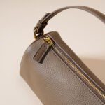 Genuine Leather Boston Bag - Mini Barrel Crossbody & Top Handle Purse(white) - Image 2