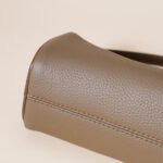 Genuine Leather Boston Bag - Mini Barrel Crossbody & Top Handle Purse(white) - Image 7