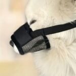 3 Pcs Size M Black Breathable Mesh Dog Muzzle - Soft & Comfortable Guard to Prevent Biting, Allows Panting and Drinking - Image 7