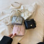 Silver Chic Quilted Mini Box Crossbody Bag - Luxury Style Chain Purse for Women - Image 3