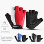 Size XL Red Padded Half-Finger Cycling Gloves - Breathable Shock-Absorbing Workout Gloves for Gym & Fitness - Image 2