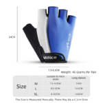 Size XL Red Padded Half-Finger Cycling Gloves - Breathable Shock-Absorbing Workout Gloves for Gym & Fitness - Image 5