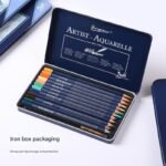 Giorgione Artist Watercolour Pencils 120-Color Set - Premium Water Soluble Colored Pencils for Art & Drawing with Tin Case - Image 2