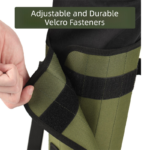 Camouflage khaki Outdoor Waterproof Leg Gaiters - Anti-Snake Bite & Scratch Protection Boot Covers - Breathable Nylon Oxford Leg Guards for Hiking Camping - Image 5