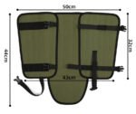 Camouflage khaki Outdoor Waterproof Leg Gaiters - Anti-Snake Bite & Scratch Protection Boot Covers - Breathable Nylon Oxford Leg Guards for Hiking Camping - Image 7