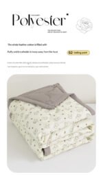 Lightweight Reversible Summer Quilt - Soft, Breathable & Machine Washable Comforter(150x200cm Bichon Frise) - Image 4