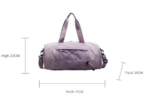 Pink Stylish Sports Gym Bag for Women - Lightweight Travel Duffel with Wet/Dry Pocket - Image 2