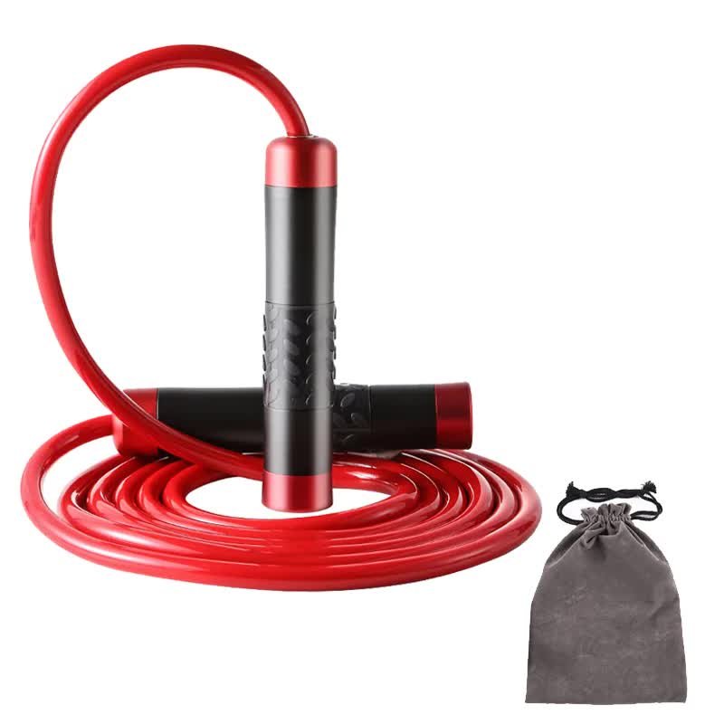 V888-ELOSUNG38178-202510200950-00 Red Weighted Jump Rope for Workout Fitness - Thick 9mm Cable for Intense Fitness, Strength & Cardio Workout - Image 1