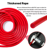Black Weighted Jump Rope for Workout Fitness - Thick 9mm Cable for Intense Fitness, Strength & Cardio Workout - Image 5